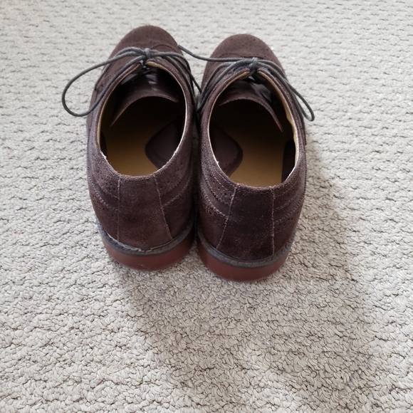 G.H. Bass & Co Suede Wingtip Dress Shoes - Picture 2 of 6